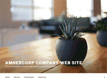 Tablet Screenshot of amhercorp.com